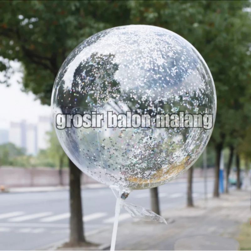 stick stik putih besar khusus balon foil pvc 40cm