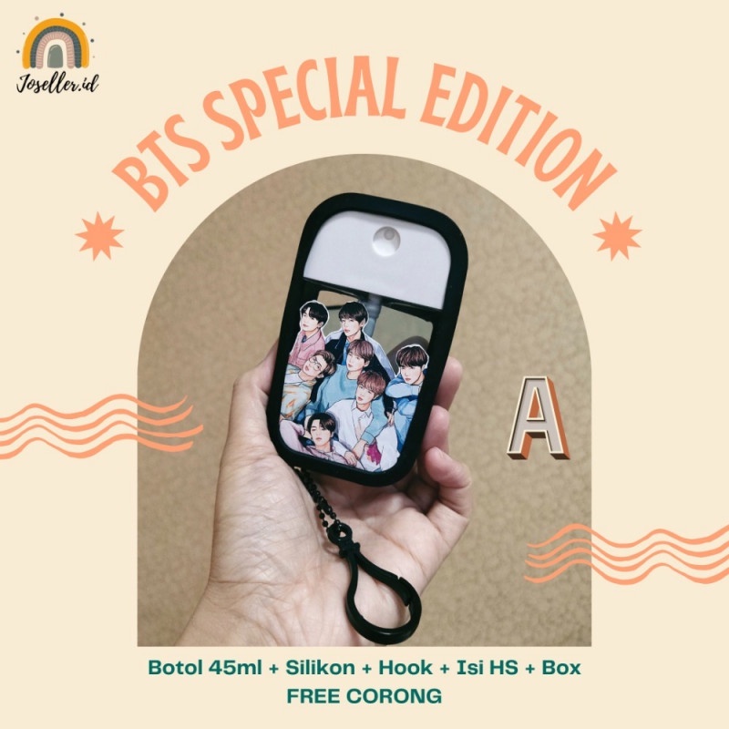 Hand Sanitizer Spray Gantung Karakter BTS Bangtan member art KPOP