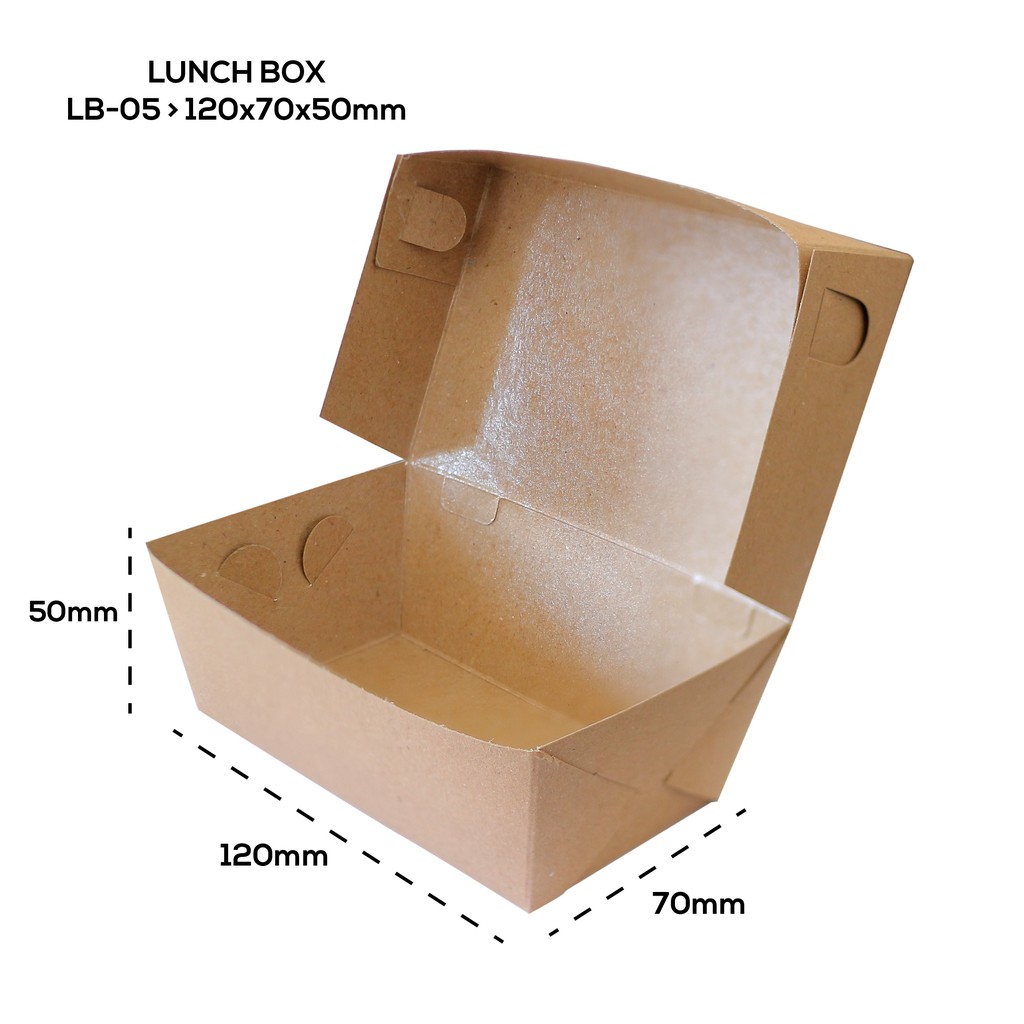 Paper Lunch Box Small Lunch Box Small (LB5K2-12X7X5 Cm)