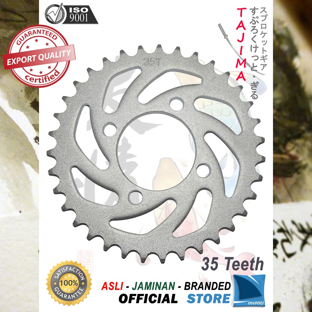 Gigi Tarik 28T ~ 39T SUZUKI RC, Tornado, Crystal Gir Belakang - Rear Sprocket Gear TAJIMA