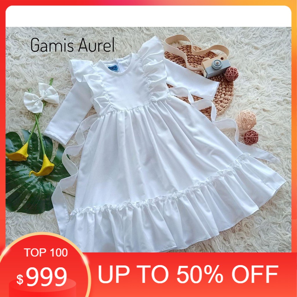 Baju Gamis Aurel | Azzafran for Mommy | Gamis Anak | Gamis Dewasa | Gamis Couple | Gamis warna Putih