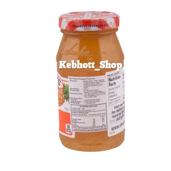 

Smucker's Pineapple Preserves Spread Jam 340gr Smuckers Selai Nanas