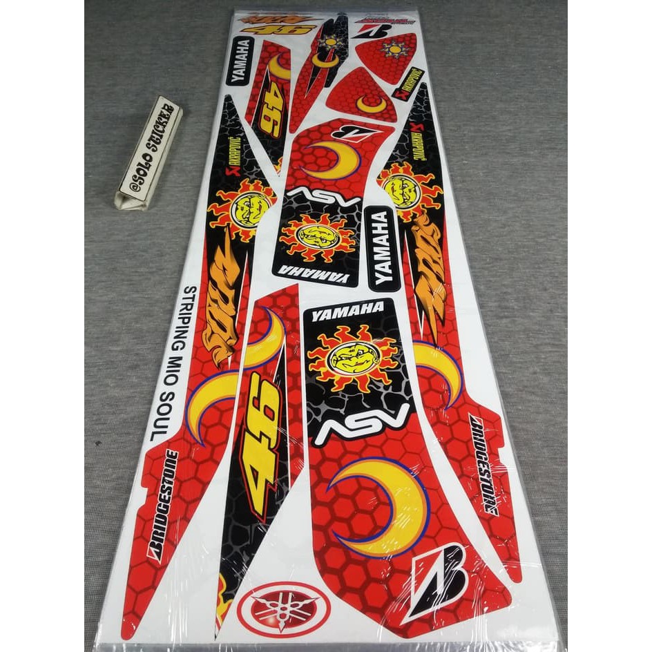 Striping Sticker Variasi Mio Soul Karbu The Doctor 46 -2 f1072