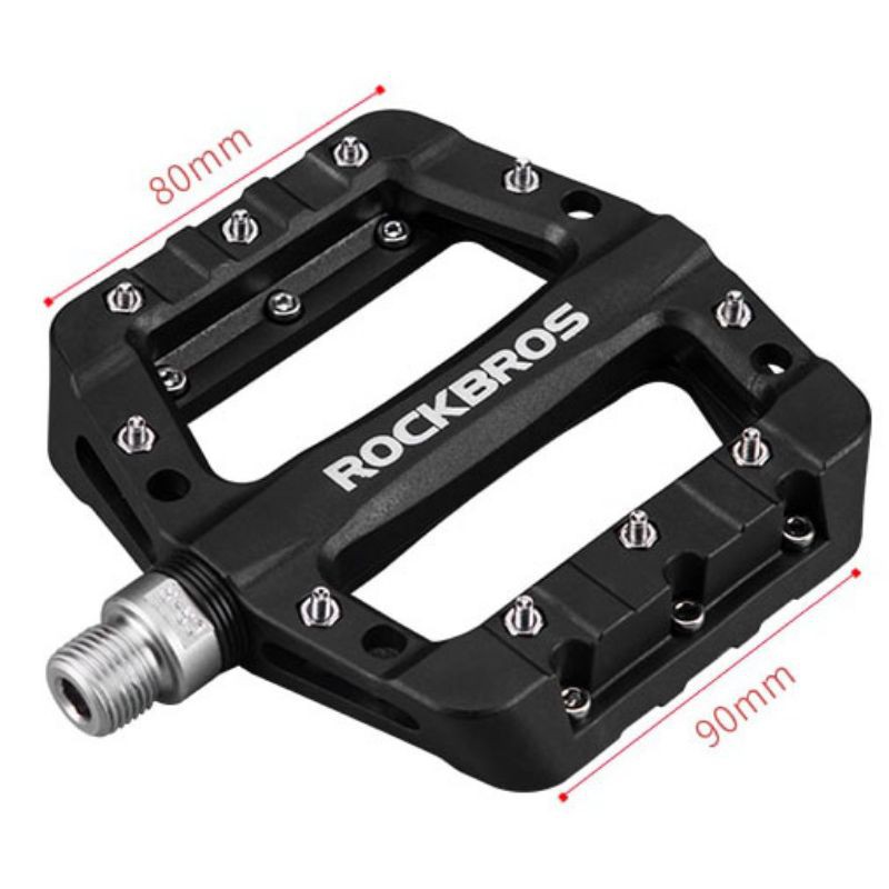 Rockbros Pedal Sepeda MTB Mountain Aluminium Alloy Non Slip - JTLK1012C