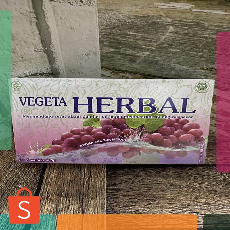 

Termurah vegeta herbal anggur 6 sachet