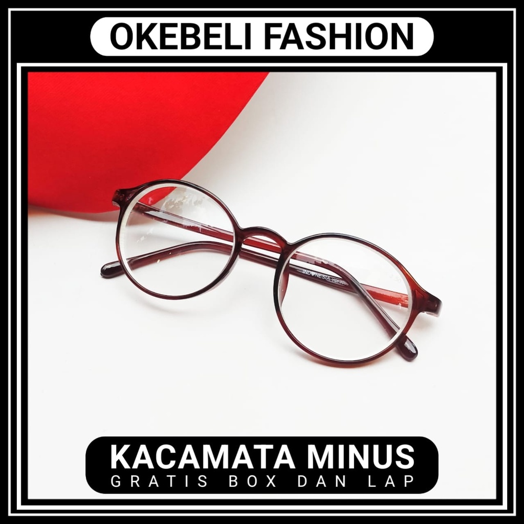 KACAMATA MINUS GAYA TRANDY KOREAN (0.50 s/d 4.00) FREE BOX DAN LAP SUNGLASSES UNISEX NEW IMPOR