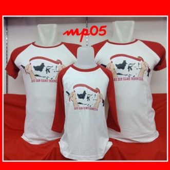 KAOS COUPLE MERAH PUTIH 17 AGUSTUS LENGAN PENDEK