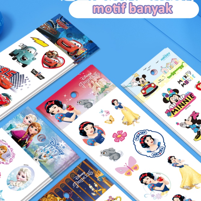 [ORGM] Sticker 3D Timbul Karakter Disney Princess Frozen Mickey cars