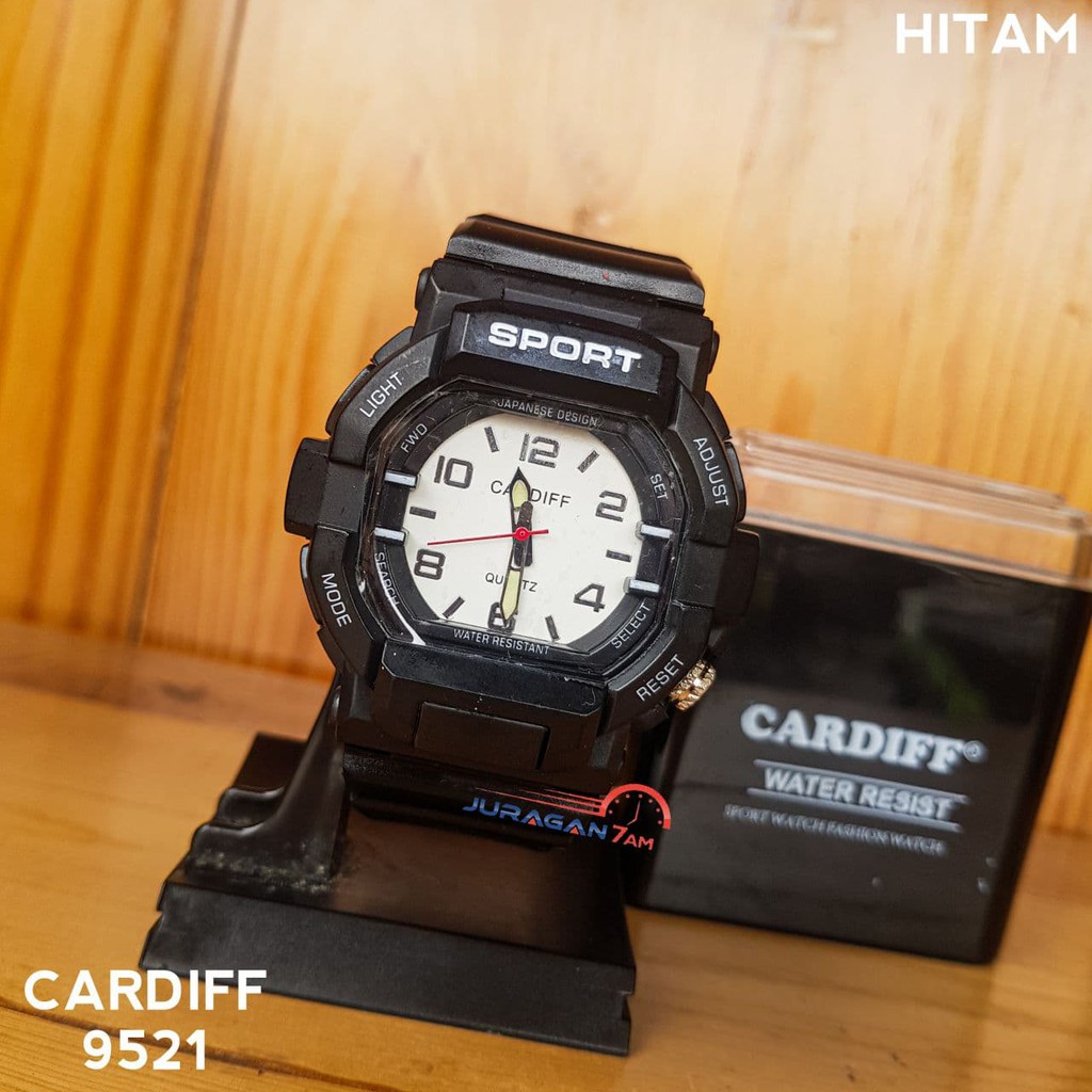 Jam Tangan Pria Cardiff 9521 Analog Original