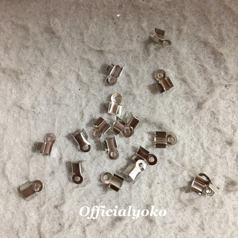Stopper Kotak Pengait Gelang Kalung Nikel #5 20pcs