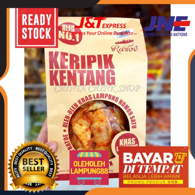 

Keripik Kentang Pedas Ratu (Ratoe) Asli Lampung 200g Keripik Kentang Pedas Ratu 200g OlehOlehLampung