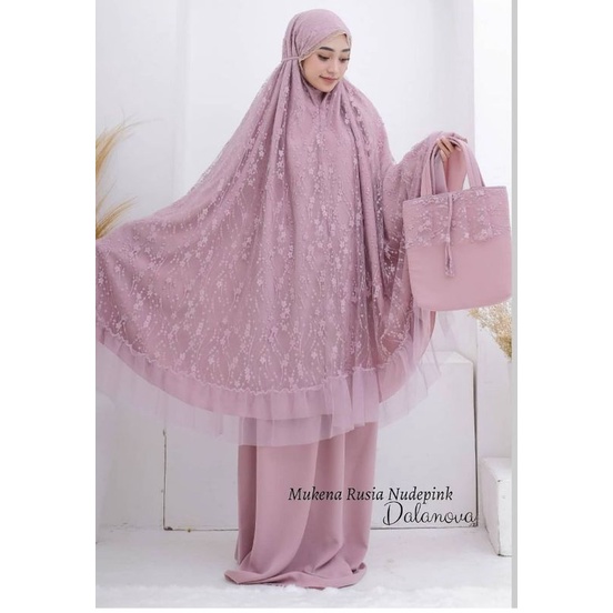 Mukena Rusia mukena idulfitri 2022 mukena mahar seserahan New Mukena Best Seller Ready Stock(Siap Ki