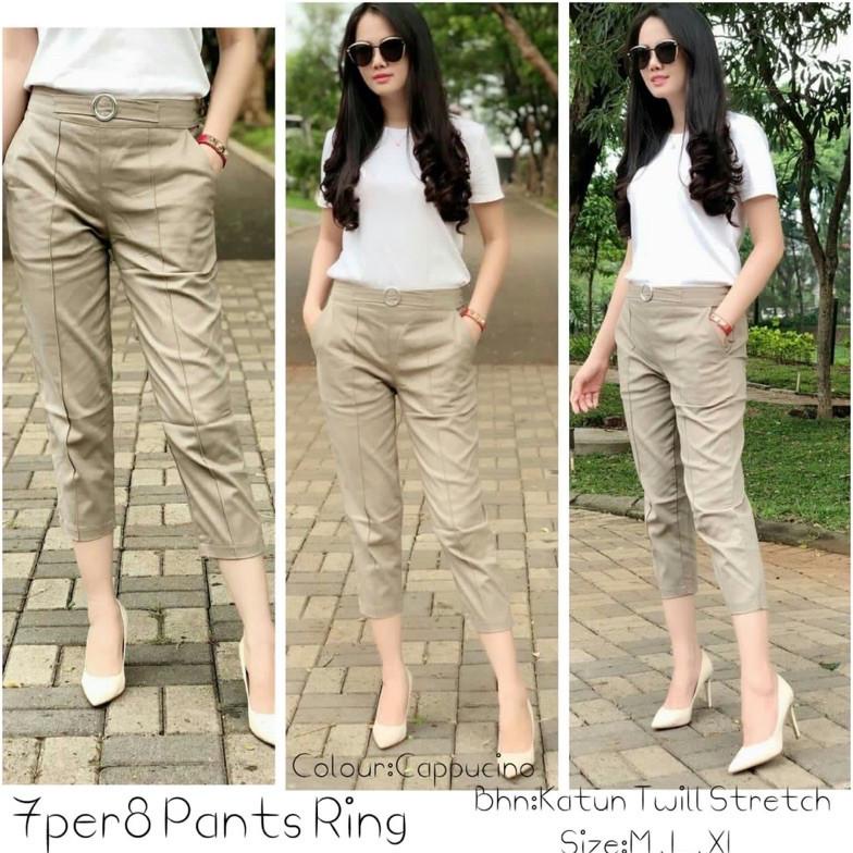 Celana Katun Wanita 7/8 Ring