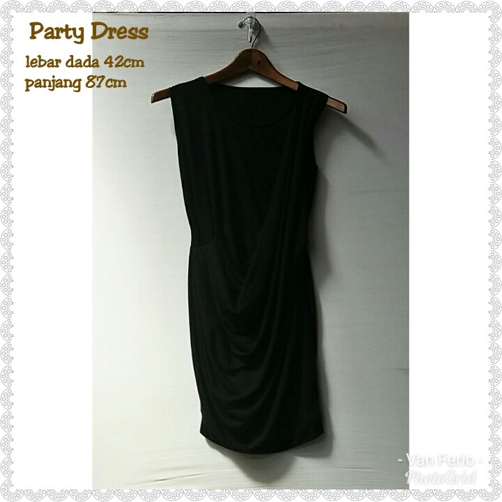 Party Dress Mini Dress Hitam Body Con Dress Wanita Fashion