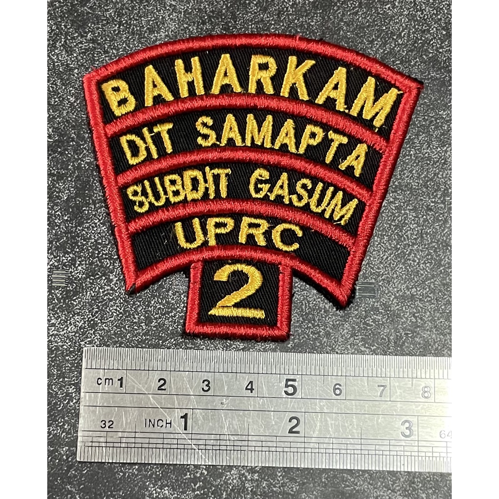 Badge Timbul Baharkam Sabhara Tumpuk - Bet Sabhara - Badge Dit Satmapta Tumpuk