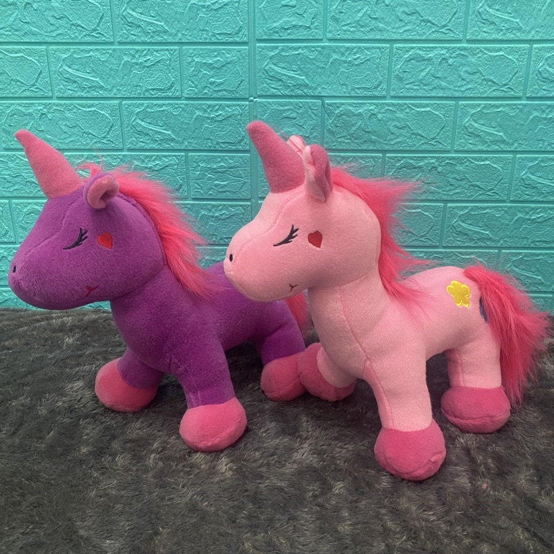 Boneka Kuda Poni Little Pony Standing Tinggi 45cm Berlabel SNI