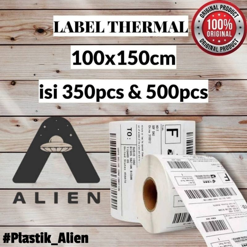 

Kertas Label 100x150mm Thermal isi 350pcs & 500pcs 10x15cm