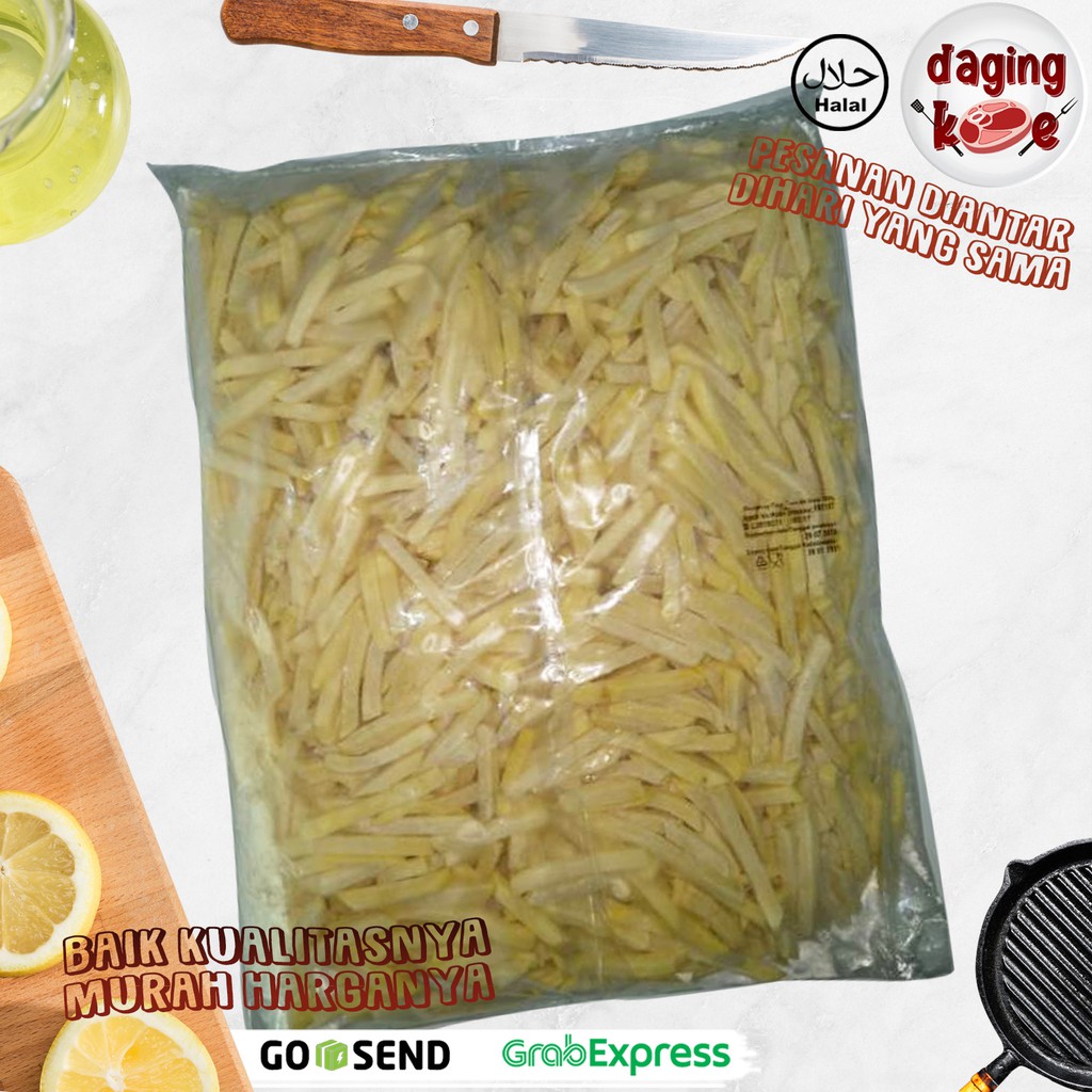 

KENTANG GORENG STRAIGHT CUT FROM BELGIUM TOP GRADE SIAP SAJI EKONOMIS 2-5 kg DK150