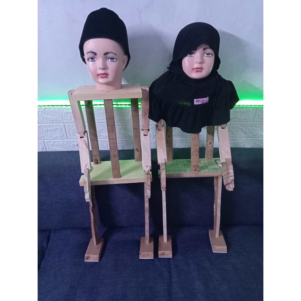 boneka pesulap merah / boneka split doll / boneka kayu jalan sendiri