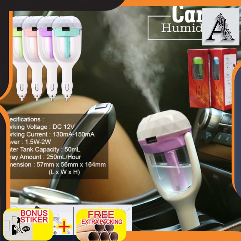 

Promo Baru - Terlaris/ USB Car Charger Humidifier Aromaterapi/Mobile Charger - Biru