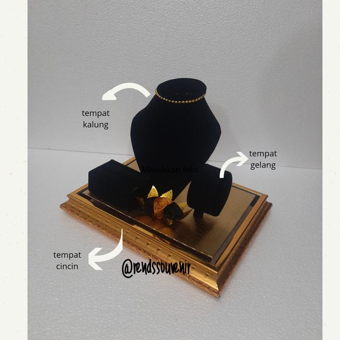 

AKSESORIS PERNIKAHAN TEMPAT MAHAR PERHIASAN FULL SET CINCIN GELANG KALUNG / TEMPAT CINCIN PERLENGKAPAN PESTA CRAFT
