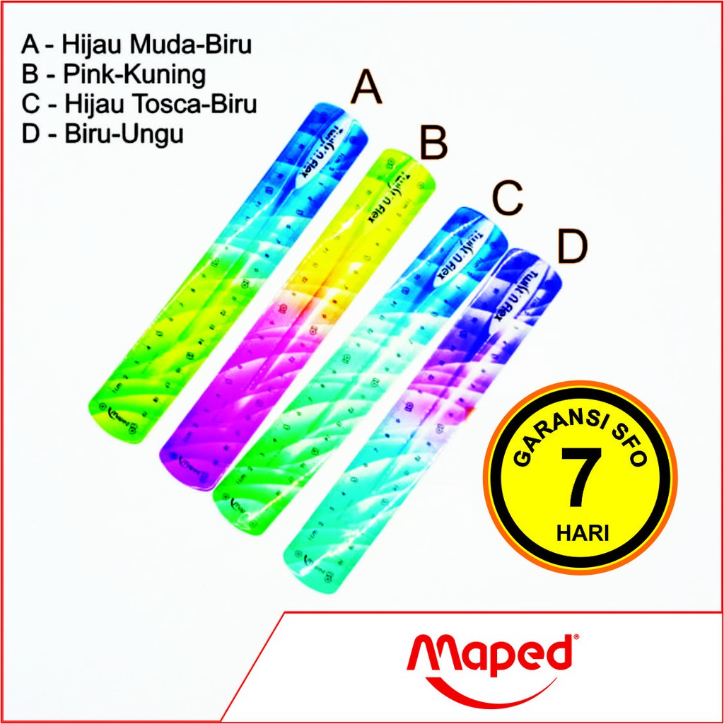

Penggaris Lentur Maped 20cm (Twist 'n Flex Decor)