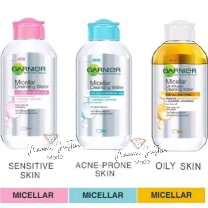 C Garnier Micellar Water Oil Infused Skin Care 125 ml (Pembersih Wajah Dan Makeup Waterproof)