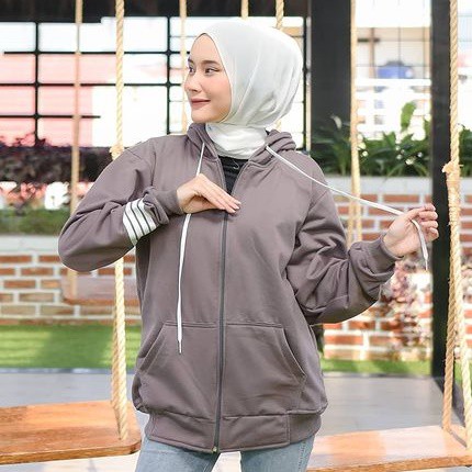 BISA COD - FREE ONGKIR [Sesetelan Bandung] Zopy Zipper Hoodie - Hoodie Zipper Pria & Wanita - Jaket 