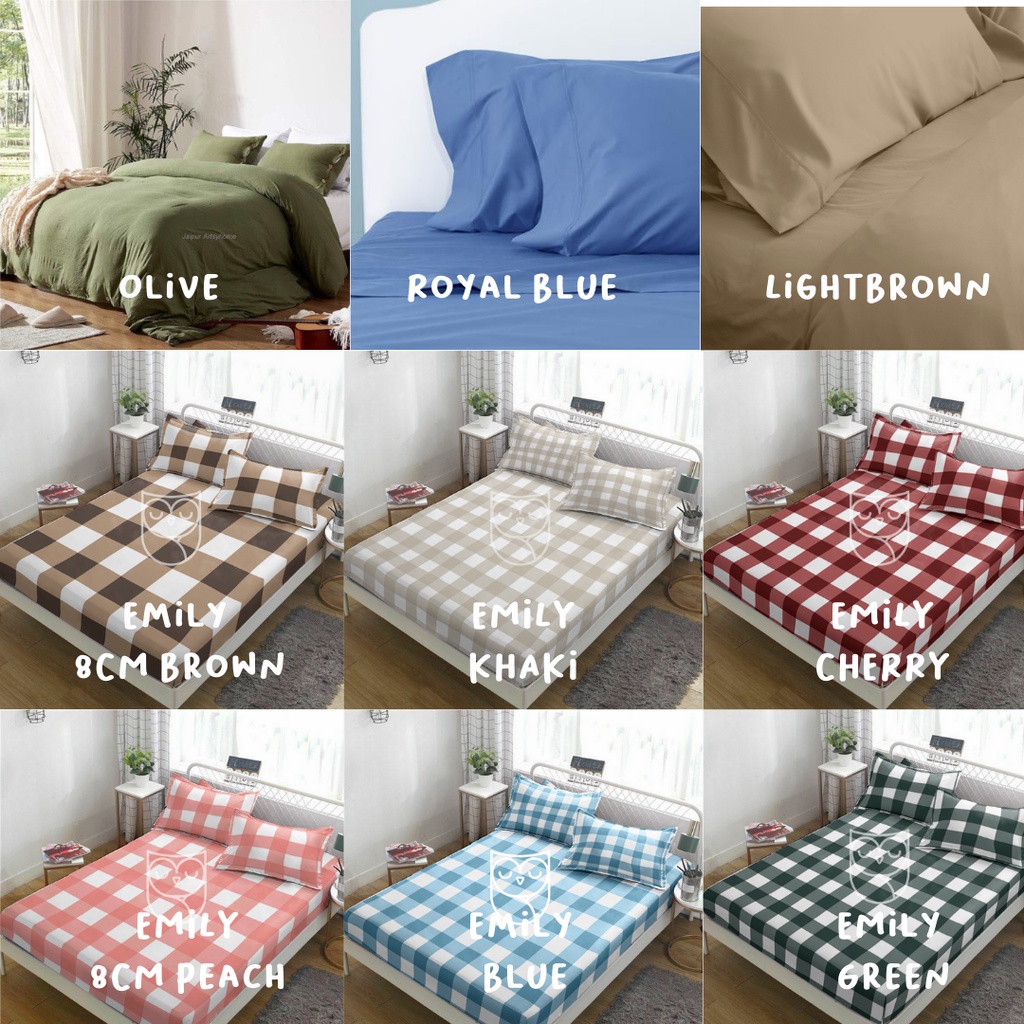 SPREI DISPERSE POLOS CUSTOM UKURAN 90/100/120/140/160/180/200 TINGGI 20/25/30/35/40