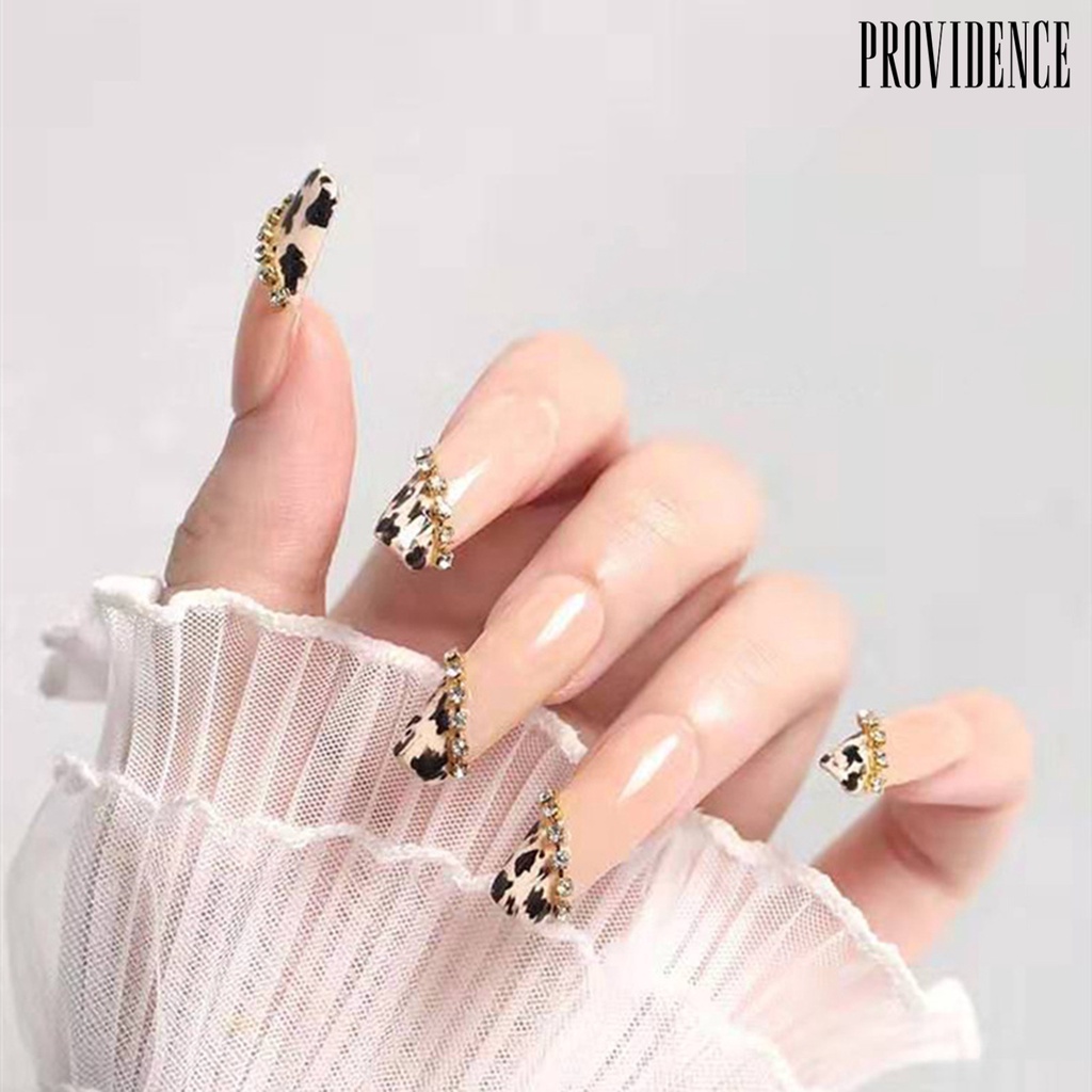 Providence 12pcs / Set Rantai Metal Lebar Aplikasi Nail Art / Manicure