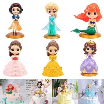 3D Disney Princess Cake Topper - Toper Kue Karakter Princess Disney 3D