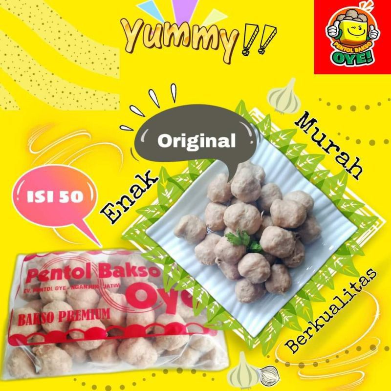 

Pentol Frozen Daging Sapi Asli / Pentol OYE - FREE KUAH BAKSO
