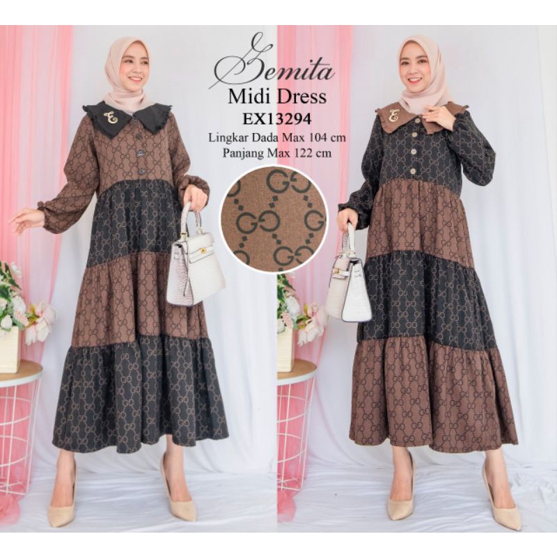 Extu SETELAN BLAZER ONE SET MIDI DRESS BLAZER