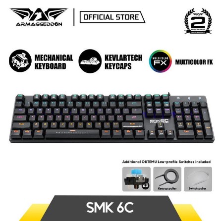 Keyboard Gaming Armaggeddon SMK-6C RGB PSYCHKESTREL - Armagedon SMK 6C