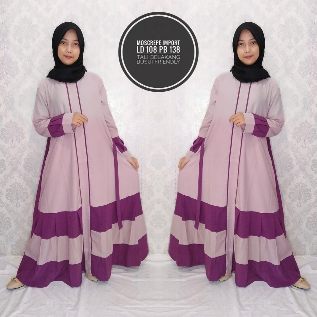 Gamis Moscrepe Abaya Mumtaz