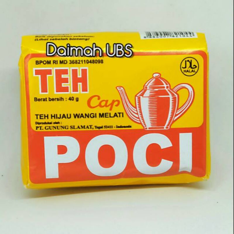 

Teh Poci Kuning Superior 40 gram, Teh Hijau Wangi Melati, Teh Cap Poci