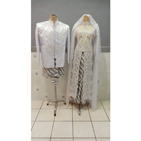 kebaya akad nikah baju pengantin/ kebaya akad nikah syar'i/ baju akad nikah syar'i