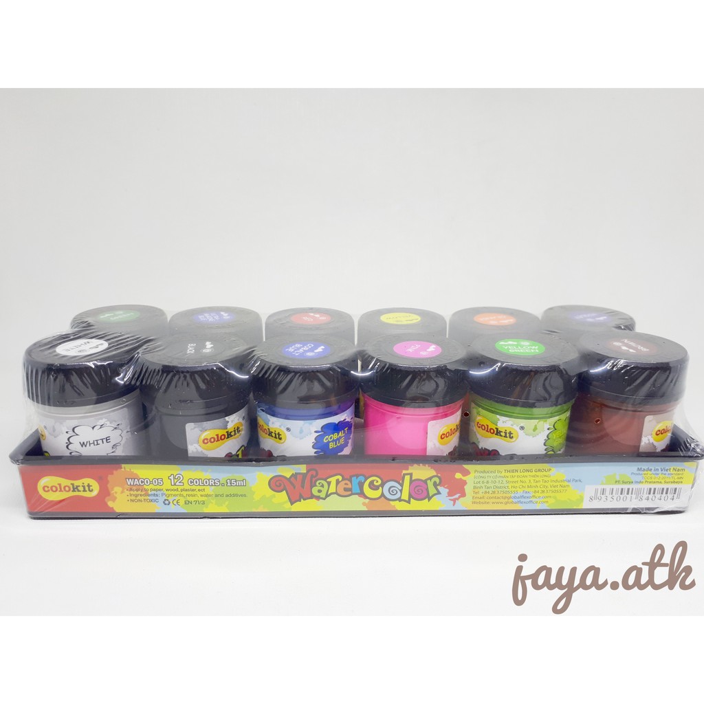 Cat Air / Watercolor Colokit 12 Warna