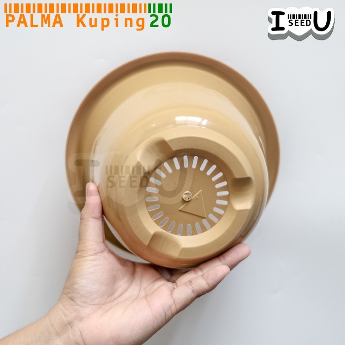 Pot Bunga Polos Warna Kuping 20cm - Palma