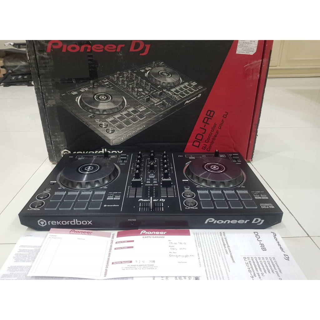 Alat DJ Pioneer DDJ RB Garansi Resmi September 2019 Lengkap Dus dan Kitab-Kitab Controller DJ