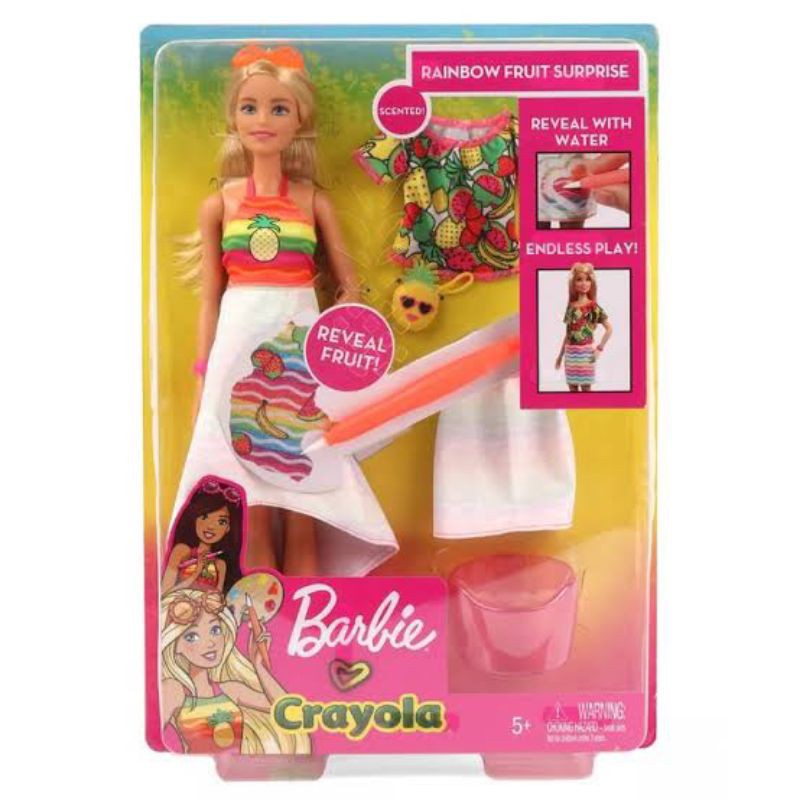 Barbie Crayola Rainbow Fruit Pinneapple
