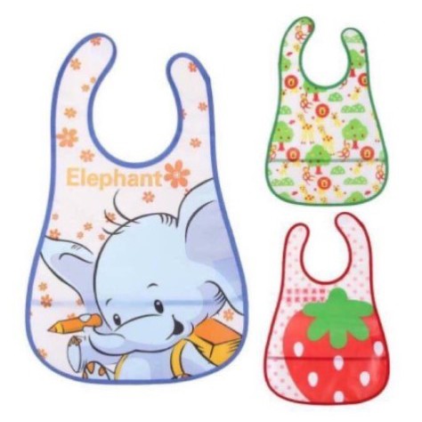 [BAYI &amp; EMAK] - Slabber Plastik / Celemek Makan Bayi / Baby Bib / Slaber Waterproof