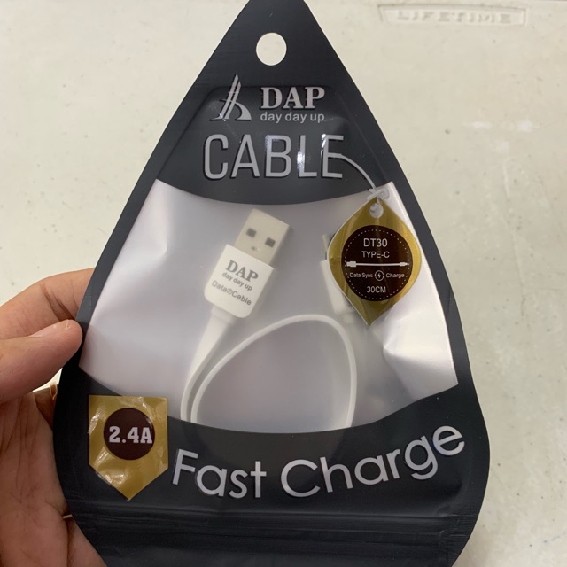 KABEL DATA TYPE-C DAP DT30 FAST CHARGING 2.4A