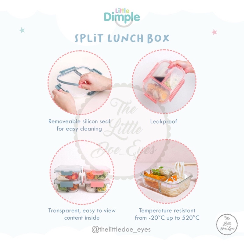 Little Dimple Split Lunch Box