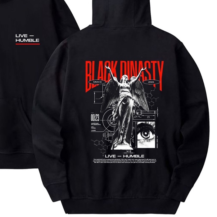 Public - Black Dinasty Hoodie - Hoodie Pria dan Wanita