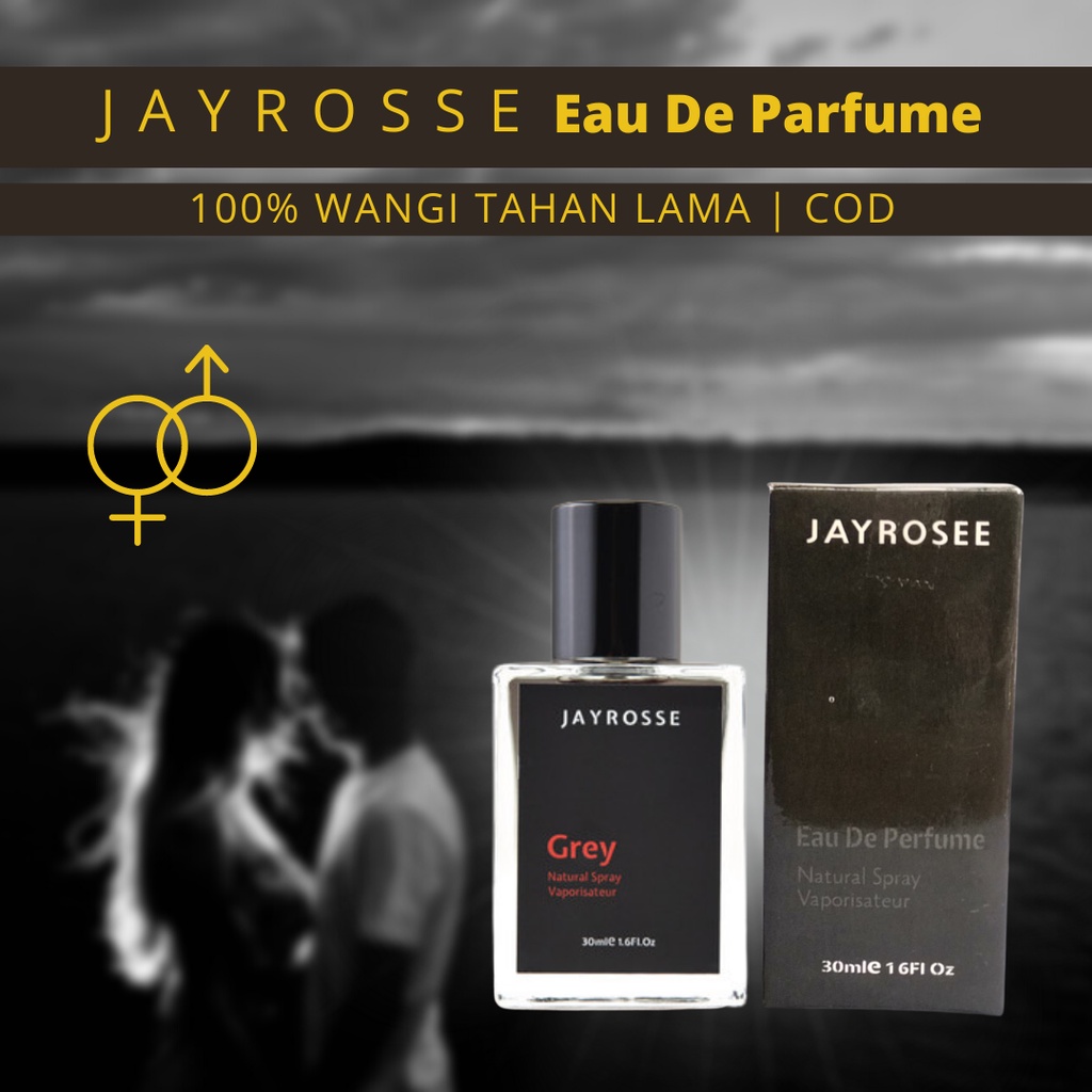 GRATIS ONGKIR - Parfum Jayrosse Grey Rouge Parfume Pemikat Wanita - Eau De Parfume 30ML Unisex Parfu