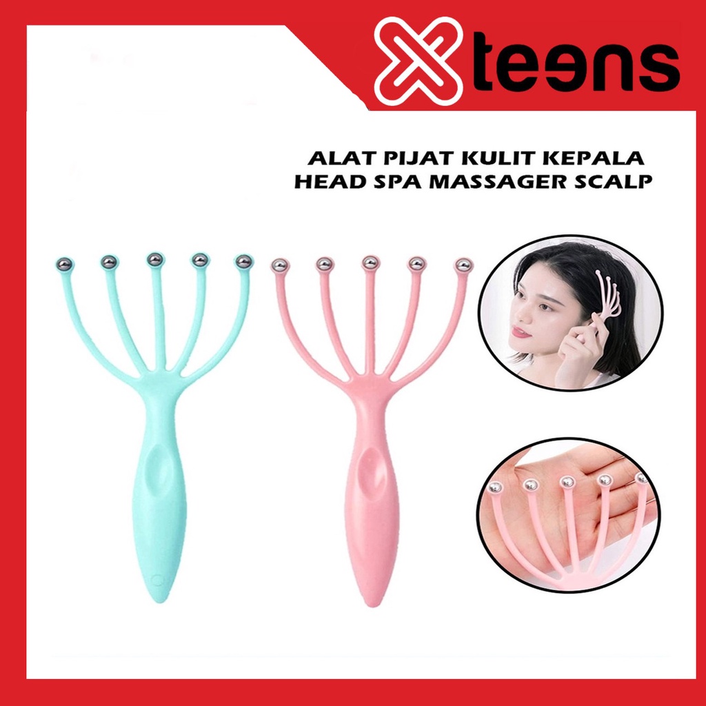 Alat Pijat Kepala Head Spa Massager Scalp Refleksi Pemijat Kepala Plastik Manual Terapi Badan/Alat Pijat Kepala / Alat Terapi Kepala dan Badan / Alat Refleksi Kepala