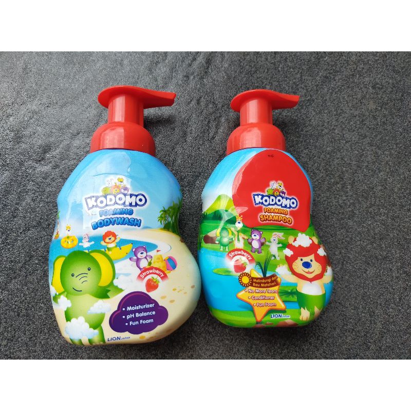 KODOMO SHAMPO &amp; BODY WASH PUMP 250ML