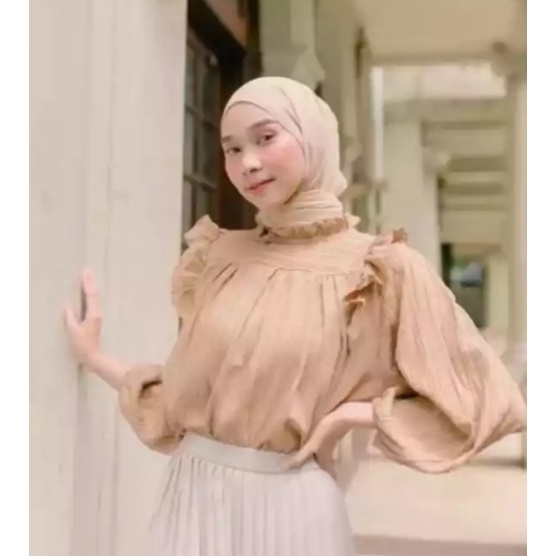 DAISY BLOUSE RAYON CRINGKEL | BLUS WANITA KEKINIAN | BLUS WANITA PALING HITS 2021 | BISA COD