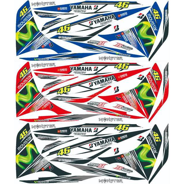 Striping variasi jupiter mx new 135 NJMX MOVISTAR